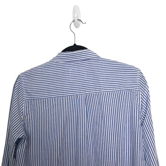 Rails Blue White Striped Taylor Banker Button Down with Pearls Small - Picture 3 of 9